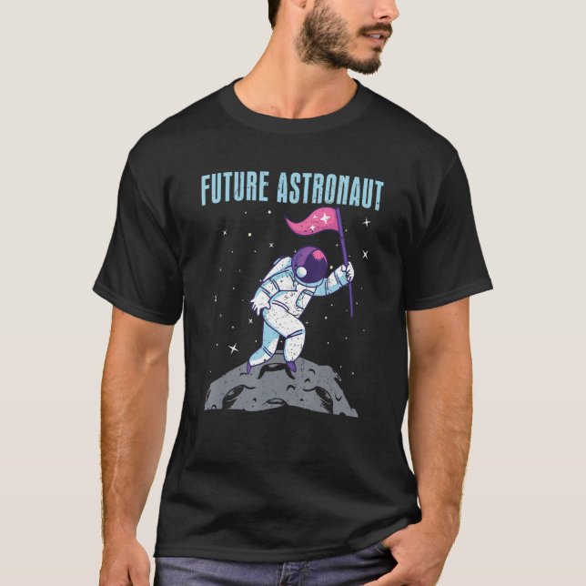 Camiseta Moon Landing Space Travel Astronomy Science Future (Anverso)