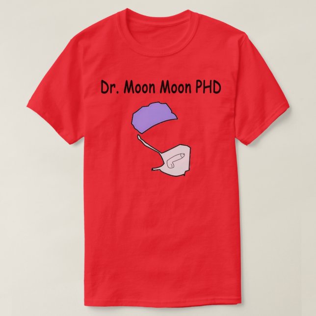 Camiseta Moon Moon PHD (Diseño del anverso)
