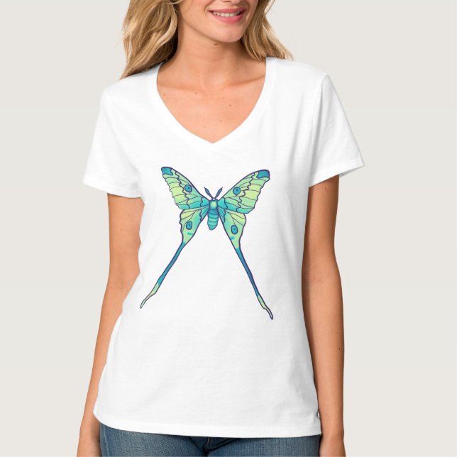 Camiseta Moon Moth Magic - Butterfly Lover Art (Anverso)