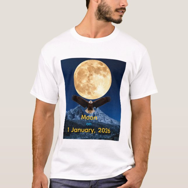 Camiseta Moon on jaunary 1, 2026 (Anverso)