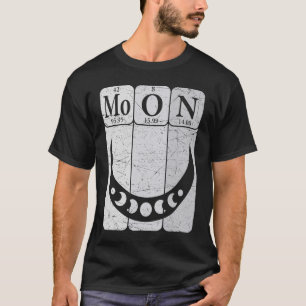 Camiseta Moon Periodic Table Elements Moon Space Moon Fase
