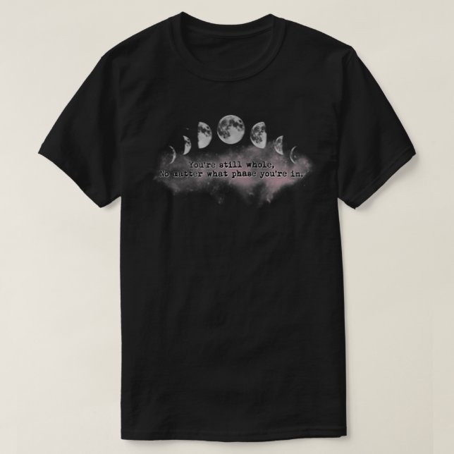 Camiseta Moon Phase Zip (Diseño del anverso)
