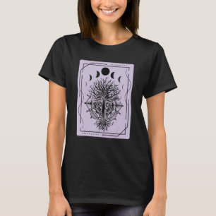 Camiseta Moon Phases Tarot Card Tarjetas místicas ocultas