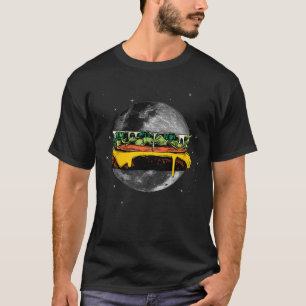 Camiseta Moon Planet Burger Cross Section Slices Fastfood
