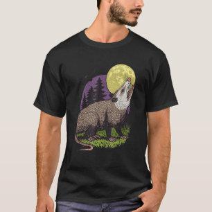 Camiseta Moon Possum Funny Marsupial Rodent Opossus Retro