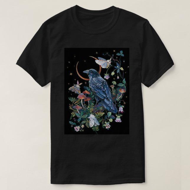 Camiseta Moon Raven (Diseño del anverso)