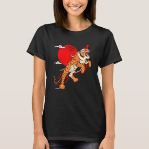 Camiseta Moon Roja Asia Wildlife Animal Predator Wild Cat T