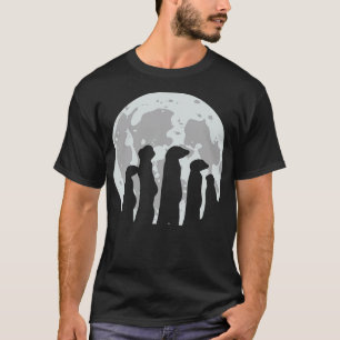 Camiseta Moon Silhouette Meerkat Squad mejores amigos veget