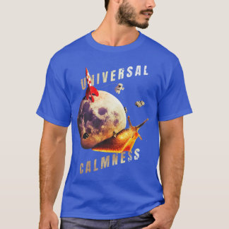 Camiseta Moon Snail in Space Universal Calmness Space Snail