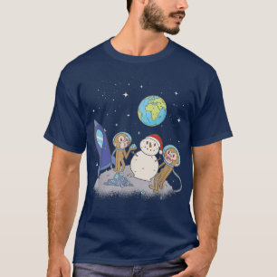 Camiseta Moon Snowman Monos Astronauta Diseño Cósmico Astra