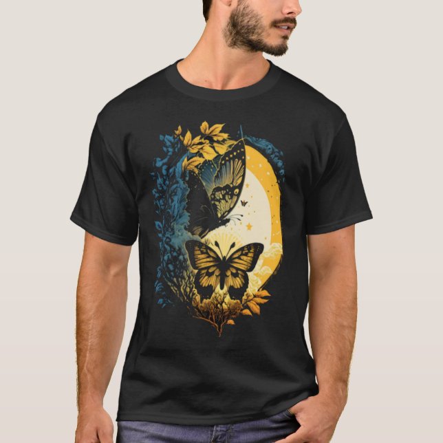 Camiseta Moon Sun Celestial Monarca Mariposa 1 (Anverso)