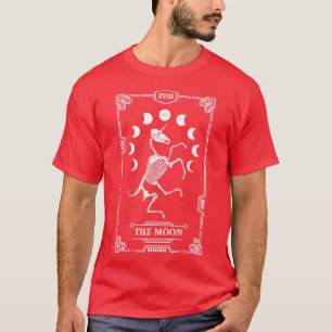Camiseta Moon Tarot Card Unicorn Zombiecorn Skeleton Gothic