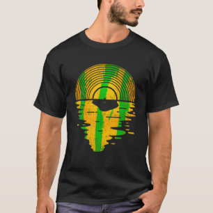 Camiseta Moon Vinyl Records Collector Music Avers Álbum Me