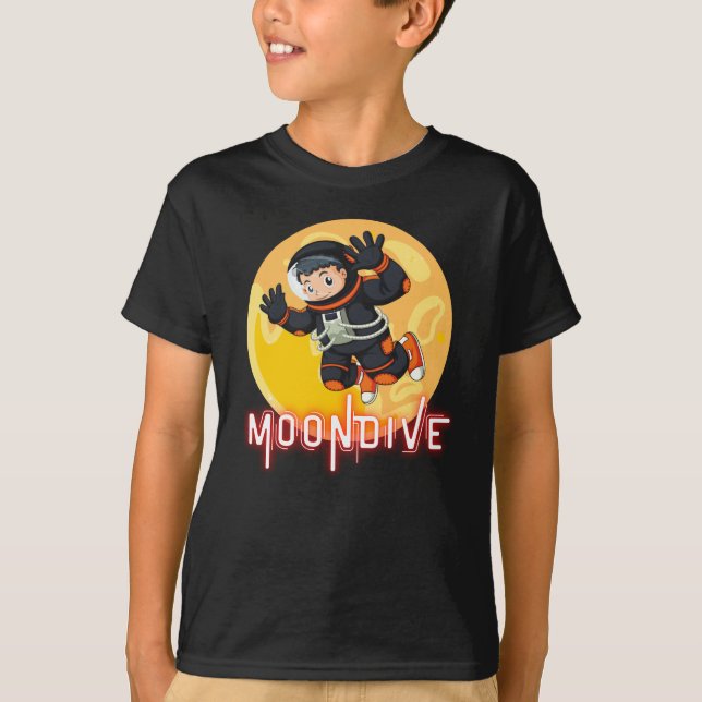 CAMISETA MOONDIVE- ASTRONAUTA ESPACIAL (Anverso)