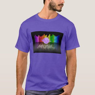 Camiseta MoonDreams Music Equalizer Mens Purple T-Shirt