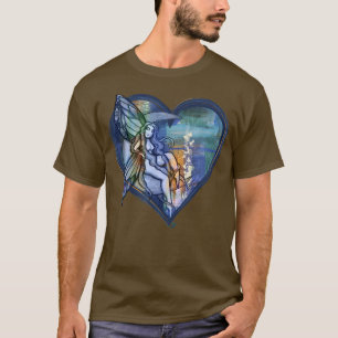 Camiseta MoonHadas de arte de hadas azules para niños