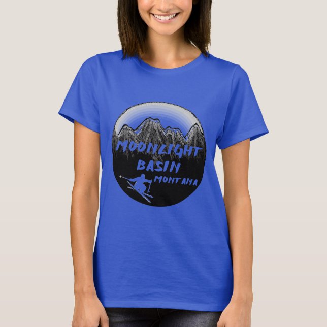 Camiseta Moonlight Basin Montana ski (Anverso)