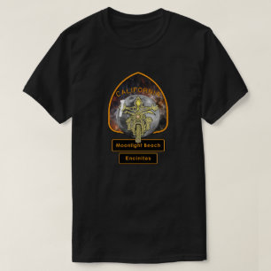 Camiseta Moonlight Beach Pacific Coast Highway Motorciclist