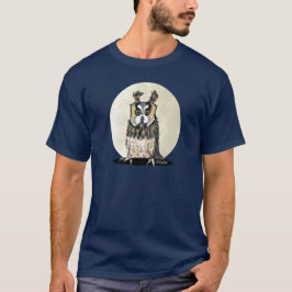 Camiseta Moonlight European Owl Dark T-Shirt