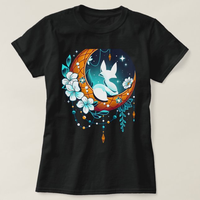 Camiseta Moonlight Fox Lunar Polar (Diseño del anverso)