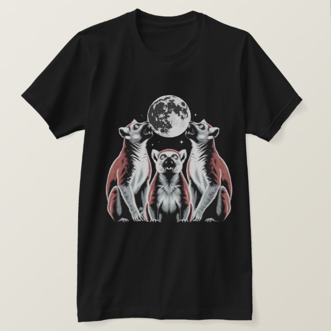 Camiseta Moonlight Lemur Trio Graphic  (Anverso del diseño)