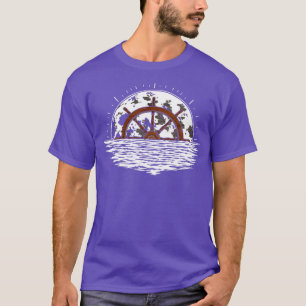 Camiseta Moonlight Moon Sailboat Wheel Vela