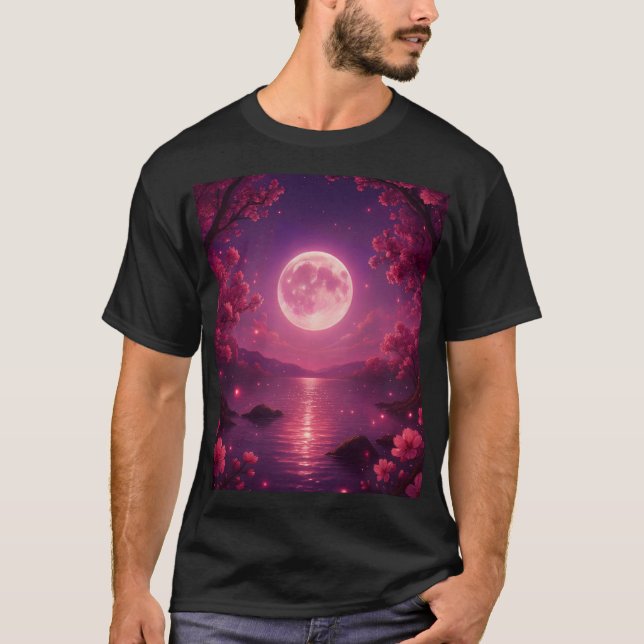 Camiseta Moonlit Cherry Blossom Serenity (Anverso)