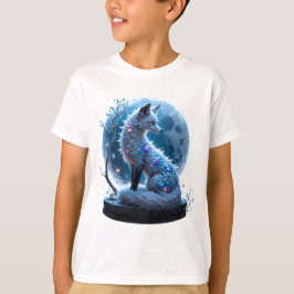 Camiseta Moonlit Crystal Fox – Guardian of Silent Dreams. 