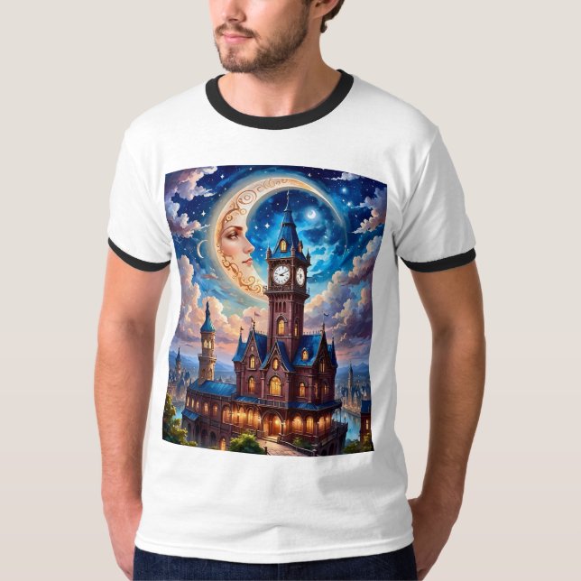 Camiseta Moonlit Dream Castle Fantasy T Shirt (Anverso)