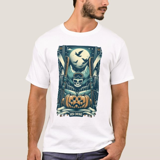 Camiseta Moonlit Spooky Ski Adventure (Anverso)
