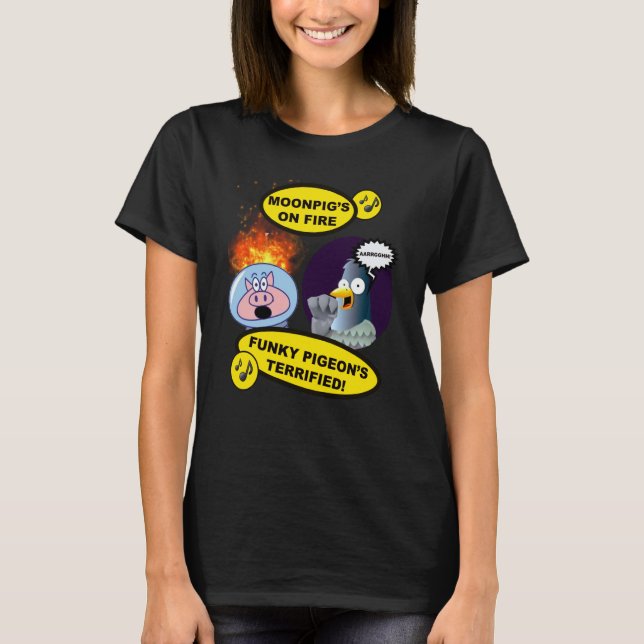 Camiseta Moonpig's on Fire Funky Pigeon's Terrified Amusing (Anverso)
