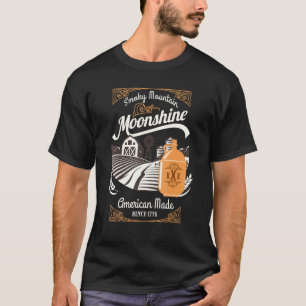 Camiseta Moonshine Moonshiner Smoky 1776