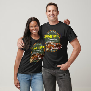Camiseta Moonshine Smugglers Funny Slogan Fast Service Car