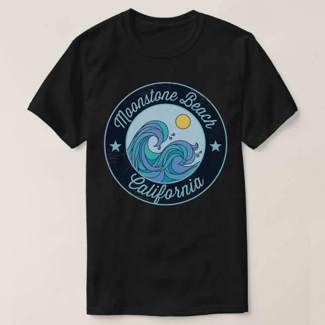 Camiseta Moonstone Beach CA California Souvenir Nautical Su (Diseño del anverso)