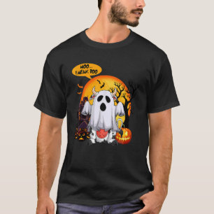 Camiseta Mooo I Me Refiero A Booo Halloween Calabaza Fantas