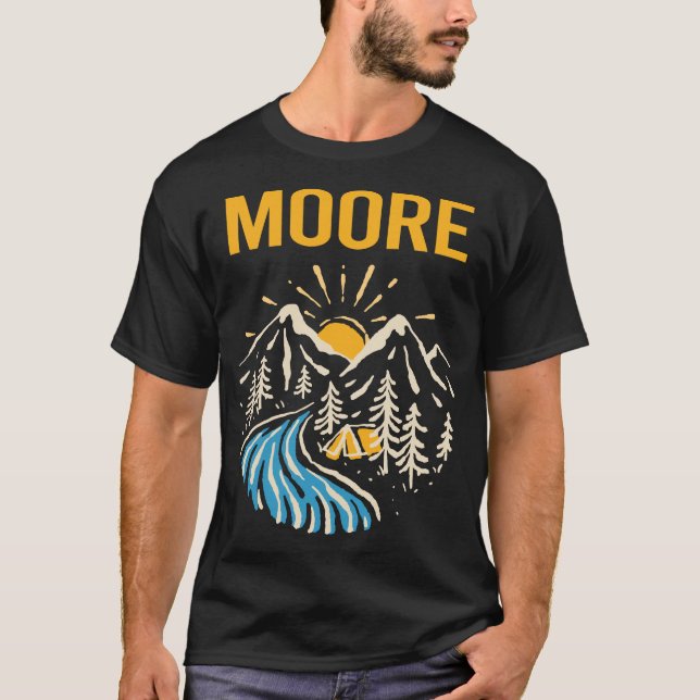 Camiseta Moore de paisaje natural (Anverso)