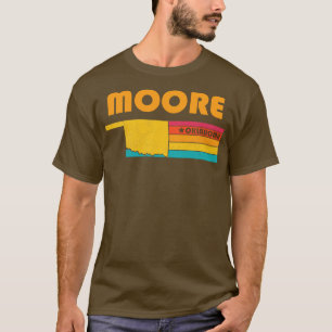 Camiseta Moore Oklahoma Vintage Molestias de recuerdo