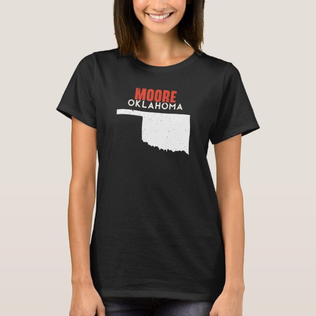 Camiseta Moore USA State America Travel Oklahoman (Anverso)