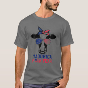 Camiseta Moorica Eah Farmer Cow Gafas de sol USA