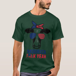 Camiseta Moorica eah Farmer Cow Sungafas USA