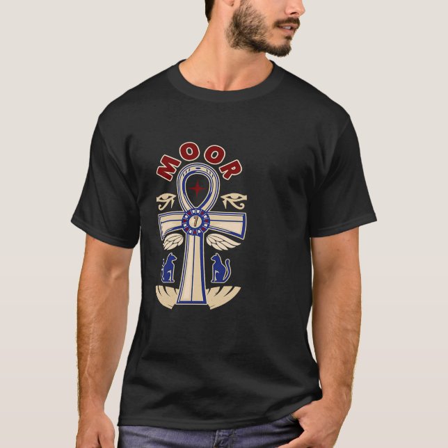 Camiseta Moorish Magic  God Body Of Melanin Ankh (Anverso)