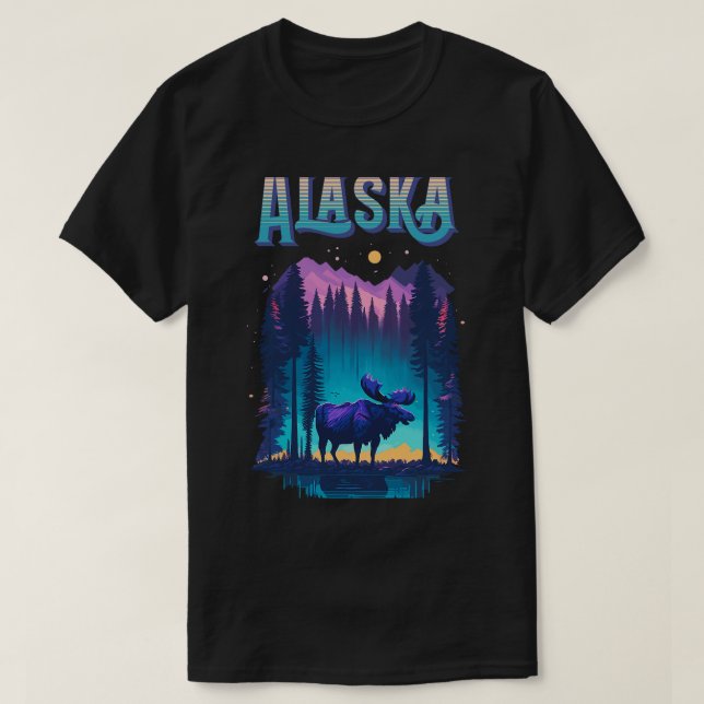 Camiseta Moose Alaska Vacation Moose Alaska Yukon Moose (Diseño del anverso)
