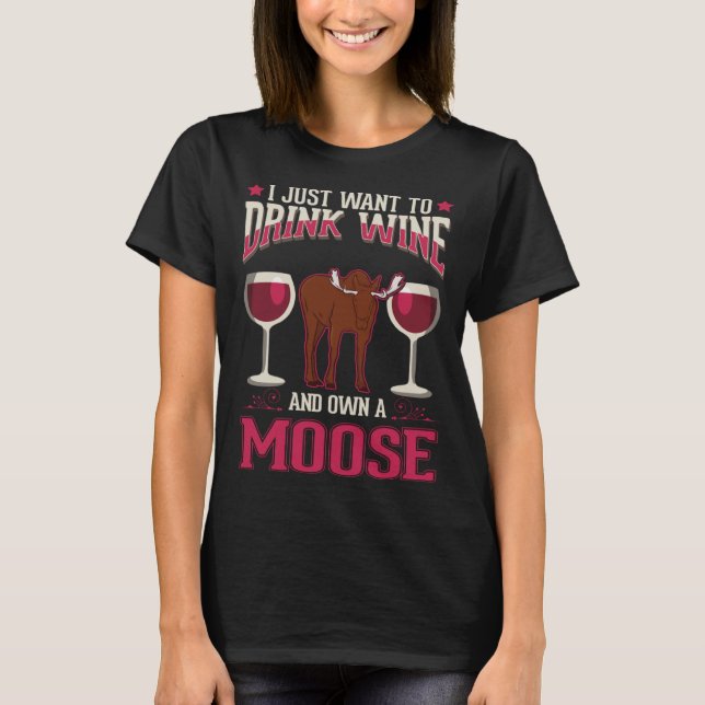 Camiseta Moose And Wine Scandinavia Moose Antler (Anverso)