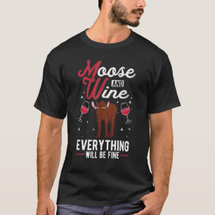 Camiseta Moose And Wino Scandinavia Moose Antler Moose