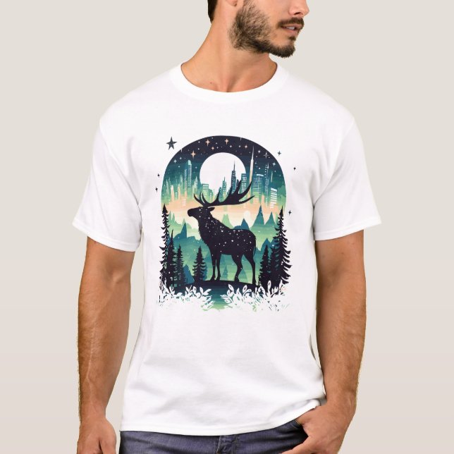 Camiseta Moose Animal Beauty Nature Wildlife Discovery (Anverso)