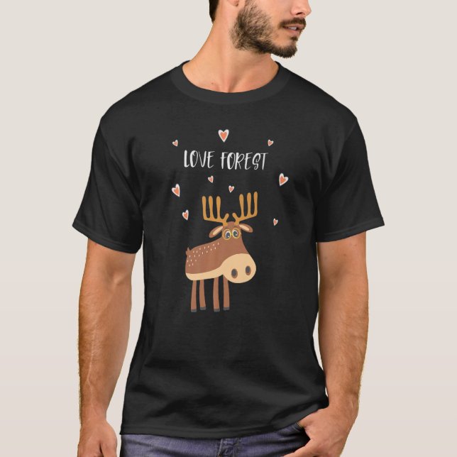 Camiseta Moose Canadian Forest National Animal Camper Woo (Anverso)