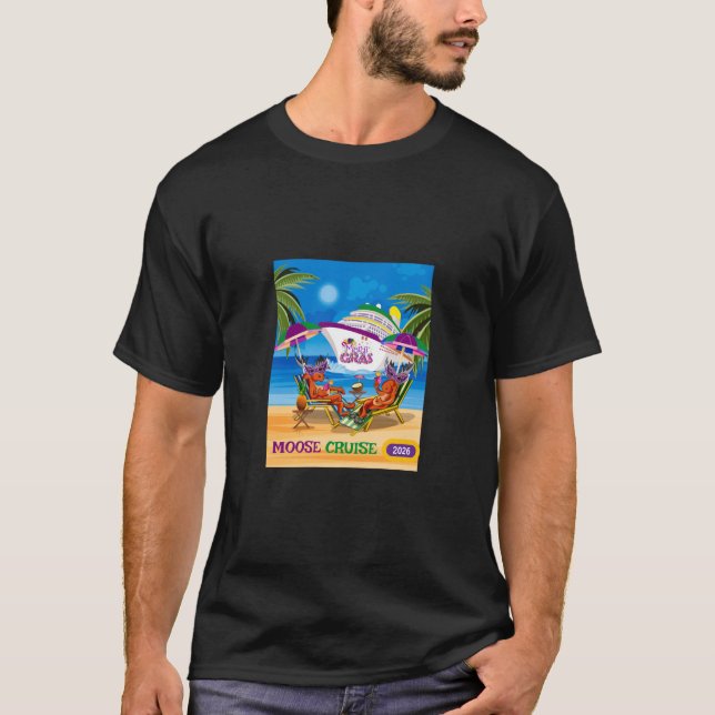 Camiseta Moose Cruise 2026 Tshirt on the NCL JOY (Anverso)