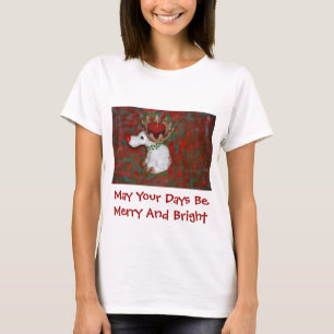 Camiseta Moose de reno de nariz roja para navidades
