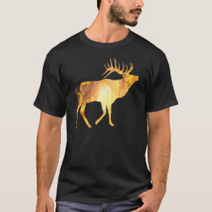 Camiseta Moose Deer Reindeer Animal Motif Wilderwood Forest