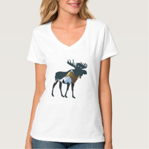 Camiseta Moose del bosque nocturno